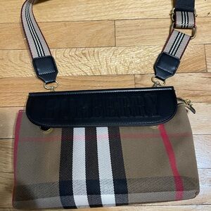 Plaid brown crossbody